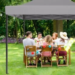 LifeGoods Partytent - 3x4.5 M - Zijwanden - Easy Up - Opvouwbaar - Waterdicht - Draagtas Met Wieltjes - Donkergrijs -Fijne Tuinmeubelwinkel 1200x1200 861