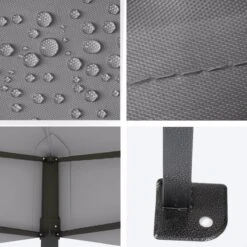 LifeGoods Partytent - 3x4.5 M - Zijwanden - Easy Up - Opvouwbaar - Waterdicht - Draagtas Met Wieltjes - Donkergrijs -Fijne Tuinmeubelwinkel 1200x1200 865