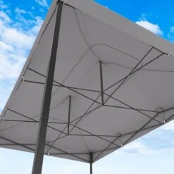 LifeGoods Partytent - 3x4.5 M - Zijwanden - Easy Up - Opvouwbaar - Waterdicht - Draagtas Met Wieltjes - Donkergrijs -Fijne Tuinmeubelwinkel 1200x1200 866