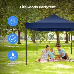 LifeGoods Partytent - 3x4.5 M - Easy Up - Opvouwbaar - Waterdicht - Draagtas Met Wieltjes - Donkerblauw 12 LifeGoods Partytent - 3x4.5 M - Easy Up - Opvouwbaar - Waterdicht - Draagtas Met Wieltjes - Donkerblauw -Fijne Tuinmeubelwinkel 1200x1200 872