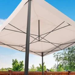 LifeGoods Partytent - 3x3 M - Easy Up - Opvouwbaar - Waterdicht - Draagtas Met Wieltjes - Beige 15 LifeGoods Partytent - 3x3 M - Easy Up - Opvouwbaar - Waterdicht - Draagtas Met Wieltjes - Beige -Fijne Tuinmeubelwinkel 1200x1200 902