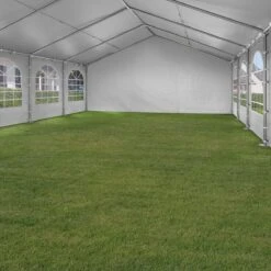 Hoogwaardige Partytent 3x6 M Van 240 G/m² PE Zeil Tuintent Feesttent Waterdicht In Wit -Fijne Tuinmeubelwinkel 1200x1200 918