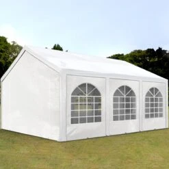 Hoogwaardige Partytent 3x6 M Van 240 G/m² PE Zeil Tuintent Feesttent Waterdicht In Wit -Fijne Tuinmeubelwinkel 1200x1200 919
