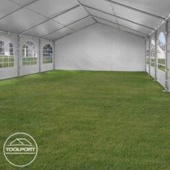 Hoogwaardige Partytent 3x6 M Van 240 G/m² PE Zeil Tuintent Feesttent Waterdicht In Wit -Fijne Tuinmeubelwinkel 1200x1200 920