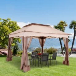 Outsunny Paviljoen Met Zijwanden Partytent Tuintent Popup 3,25 X 3,25 M Khaki 840-166 21 Outsunny Paviljoen Met Zijwanden Partytent Tuintent Popup 3,25 X 3,25 M Khaki 840-166 -Fijne Tuinmeubelwinkel 1200x1200 929