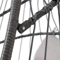 Pro Garden Lowander Hangstoel Egg 191x126x126- Schommelstoel Met Rattan Cocoon En Robuust Stalen Standaard Incl. Kussens - Volledig Inklapbaar - Lichtgrijs -Fijne Tuinmeubelwinkel 1200x1200 94