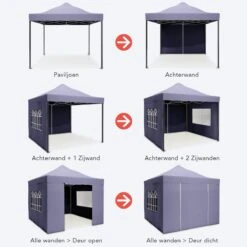 LifeGoods Partytent - 3x3 M - Zijwanden - Easy Up - Opvouwbaar - Waterdicht - Draagtas Met Wieltjes - Donkerblauw 21 LifeGoods Partytent - 3x3 M - Zijwanden - Easy Up - Opvouwbaar - Waterdicht - Draagtas Met Wieltjes - Donkerblauw -Fijne Tuinmeubelwinkel 1200x1200 949