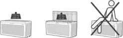 Keter Samoa Opbergbox - 270 L - 117x45x57 Cm - Grafiet 24 Keter Samoa Opbergbox - 270 L - 117x45x57 Cm - Grafiet -Fijne Tuinmeubelwinkel 1200x374