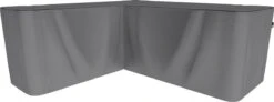 SORARA® Hoes Loungeset Hoekbank 235 X 235 X 70/100 Cm Grijs - Luxe Beschermhoes Tuinbank Met Aantrekkoord. -Fijne Tuinmeubelwinkel 1200x449
