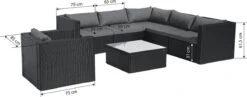 Intimo Garden Levanzo Loungeset – Zwart - 5 Tot 6 Persoons -Fijne Tuinmeubelwinkel 1200x469