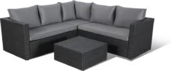 Central Park Hoekbank Loungeset Alea Grijs Staal/riet 3-delig -Fijne Tuinmeubelwinkel 1200x499 1
