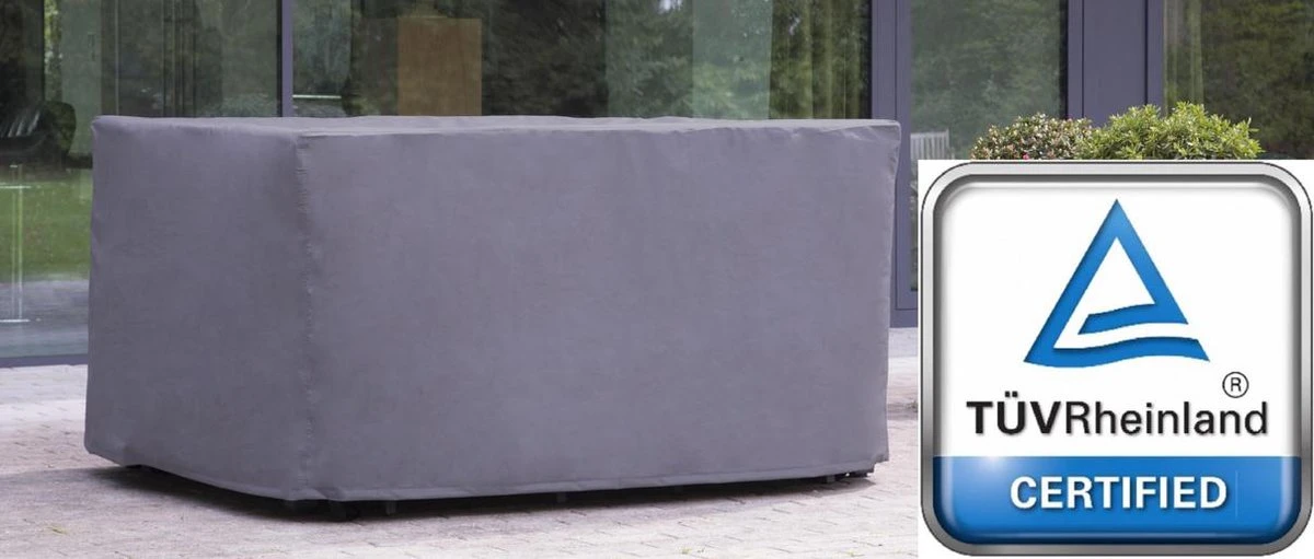 Weersbestendige Beschermhoes Tuinset | 245 X 150 X 95 Cm | Premium | Waterproof | TÜV Rheinland Gecertificeerd | Hoes Voor Tuin | Waterdicht | Solution Dyed (verkleuring Onmogelijk) | Grijs / Antraciet 8 Weersbestendige Beschermhoes Tuinset | 245 X 150 X 95 Cm | Premium | Waterproof | TÜV Rheinland Gecertificeerd | Hoes Voor Tuin | Waterdicht | Solution Dyed (verkleuring Onmogelijk) | Grijs / Antraciet - Afbeelding 8