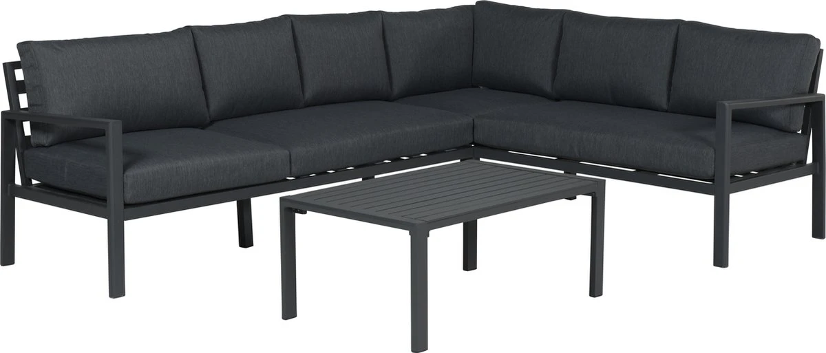 Garden Impressions Lexinton Loungeset - Verstelbaar - Aluminium - Zwart 1 Garden Impressions Lexinton Loungeset - Verstelbaar - Aluminium - Zwart