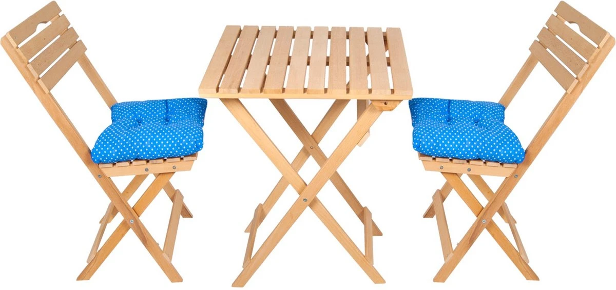 SiRaC - Houten Tuinset - Balkonset - 3-delig - Met Paarse Kussens - Natuurlijke Hout - Balkon Meubelen - 2 Persoons Balkonset - Twee Stoelen En Bijzettafel - Hout 7 SiRaC - Houten Tuinset - Balkonset - 3-delig - Met Paarse Kussens - Natuurlijke Hout - Balkon Meubelen - 2 Persoons Balkonset - Twee Stoelen En Bijzettafel - Hout - Afbeelding 7