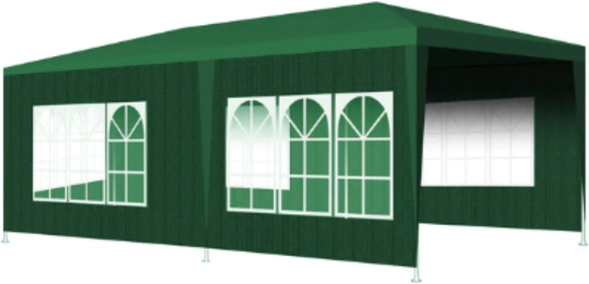 Merkloos Partytent - Paviljoen Opvouwbaar - Easy Up Tuintent Met Zijpanelen - Groen/ 6m X 3m/ 120g/m² 1 Merkloos Partytent - Paviljoen Opvouwbaar - Easy Up Tuintent Met Zijpanelen - Groen/ 6m X 3m/ 120g/m²