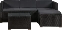 Polyrotan Loungeset Punta Cana L - Zwart 25 Polyrotan Loungeset Punta Cana L - Zwart -Fijne Tuinmeubelwinkel 1200x589