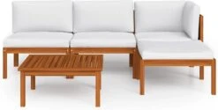 Decoways - 5-delige Loungeset Met Kussens Massief Acaciahout Crèmekleurig -Fijne Tuinmeubelwinkel 1200x607 4