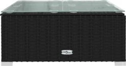 VidaLife Tuintafel 60x60x30 Cm Poly Rattan En Glas Zwart 7 VidaLife Tuintafel 60x60x30 Cm Poly Rattan En Glas Zwart -Fijne Tuinmeubelwinkel 1200x636