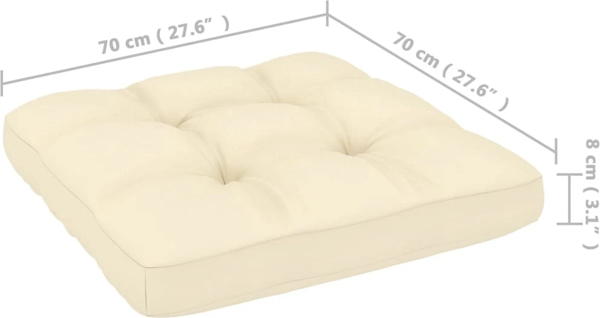 VidaXL 5-delige Loungeset Met Kussens Massief Grenenhout 19 VidaXL 5-delige Loungeset Met Kussens Massief Grenenhout - Afbeelding 19