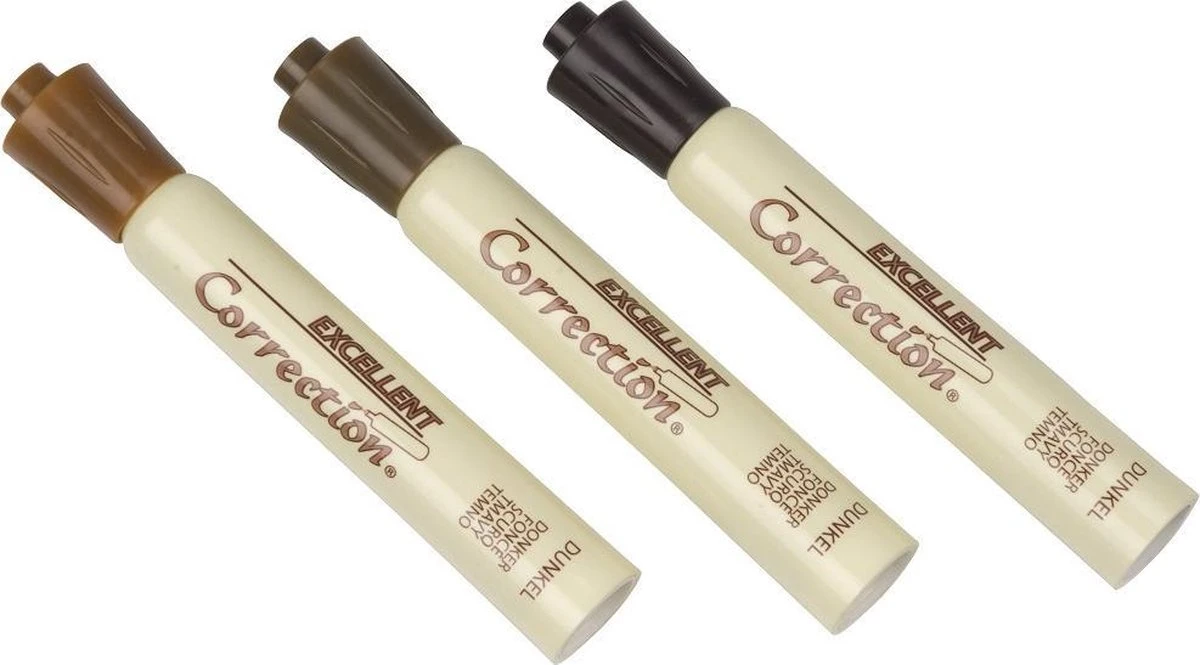 Excellent Correction - Meubel Reparatie Stiften – 3 Stiften 1 Excellent Correction - Meubel Reparatie Stiften – 3 Stiften