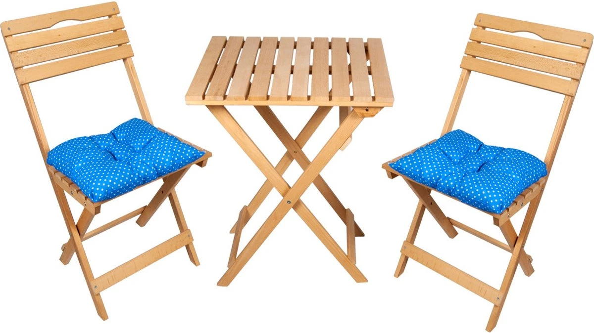 SiRaC - Houten Tuinset - Balkonset - 3-delig - Met Paarse Kussens - Natuurlijke Hout - Balkon Meubelen - 2 Persoons Balkonset - Twee Stoelen En Bijzettafel - Hout 1 SiRaC - Houten Tuinset - Balkonset - 3-delig - Met Paarse Kussens - Natuurlijke Hout - Balkon Meubelen - 2 Persoons Balkonset - Twee Stoelen En Bijzettafel - Hout