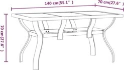 Prolenta Premium - Tuintafel 140x70x70 Cm Staal En Glas Zwart 9 Prolenta Premium - Tuintafel 140x70x70 Cm Staal En Glas Zwart -Fijne Tuinmeubelwinkel 1200x675 15
