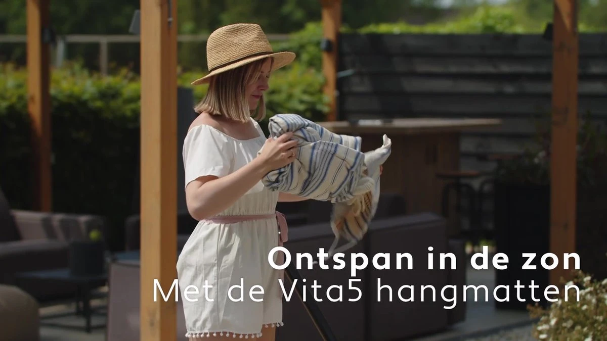 Vita5 Hangmat Met Standaard – 2 Persoons – Incl. Bekerhouder – 205kg Draaggewicht – Groen/Blauw 2 Vita5 Hangmat Met Standaard – 2 Persoons – Incl. Bekerhouder – 205kg Draaggewicht – Groen/Blauw - Afbeelding 2