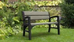 Keter Montero Tuinbank – 2-personen - 120x61x91cm - Grafiet -Fijne Tuinmeubelwinkel 1200x675 6