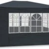 MaxxGarden Partytent - Paviljoen - 3x4m - Incl. Zijwanden - Waterdicht - Antraciet
