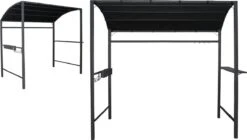 Merkloos Barbecue Overkapping Afm. 233 X 145 Cm Zwart -Fijne Tuinmeubelwinkel 1200x679