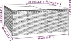 VidaLife Tuintafel 60x60x30 Cm Poly Rattan En Glas Zwart 9 VidaLife Tuintafel 60x60x30 Cm Poly Rattan En Glas Zwart -Fijne Tuinmeubelwinkel 1200x690