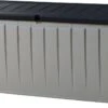 Keter Novel Opbergbox - 340L - 124x55x62.5cm - Grijs
