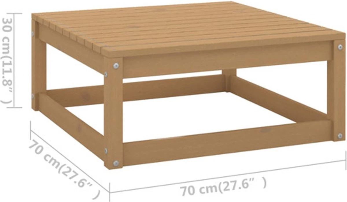 VidaXL 5-delige Loungeset Met Kussens Massief Grenenhout 6 VidaXL 5-delige Loungeset Met Kussens Massief Grenenhout - Afbeelding 6