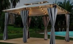 El Jardin - Partytent - 4x3 - Waterdicht Dak - Wanden - Solar - Antraciet Paviljoen 11 El Jardin - Partytent - 4x3 - Waterdicht Dak - Wanden - Solar - Antraciet Paviljoen -Fijne Tuinmeubelwinkel 1200x718 3