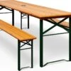 Casaria Tuinset Hout – 2 Banken 1Tafel Inklapbaar - 170x46x75cm