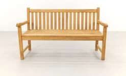 Teak Houten Tuinbank Bison - 150 Cm. -Fijne Tuinmeubelwinkel 1200x725