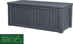 Keter Rockwood Opbergbox - 570L - 155x72.4x64.4cm - Grafiet -Fijne Tuinmeubelwinkel 1200x738 3