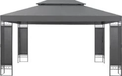 Paviljoen Lanciano Partytent 4x3x2,65 Cm Donkergrijs 10 Paviljoen Lanciano Partytent 4x3x2,65 Cm Donkergrijs -Fijne Tuinmeubelwinkel 1200x746 1