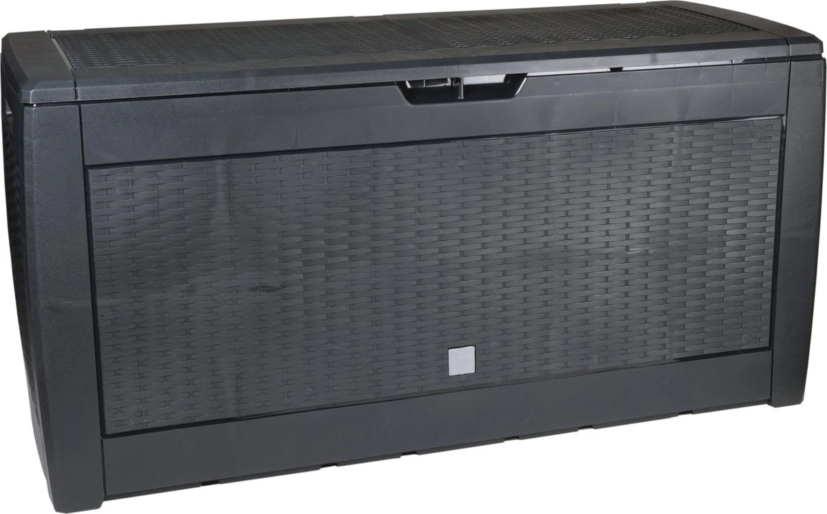 Opbergbox 310L UV-Bestendig Weerbestendig Wielen Tuinbox Rotan-look Antraciet 1 Opbergbox 310L UV-Bestendig Weerbestendig Wielen Tuinbox Rotan-look Antraciet