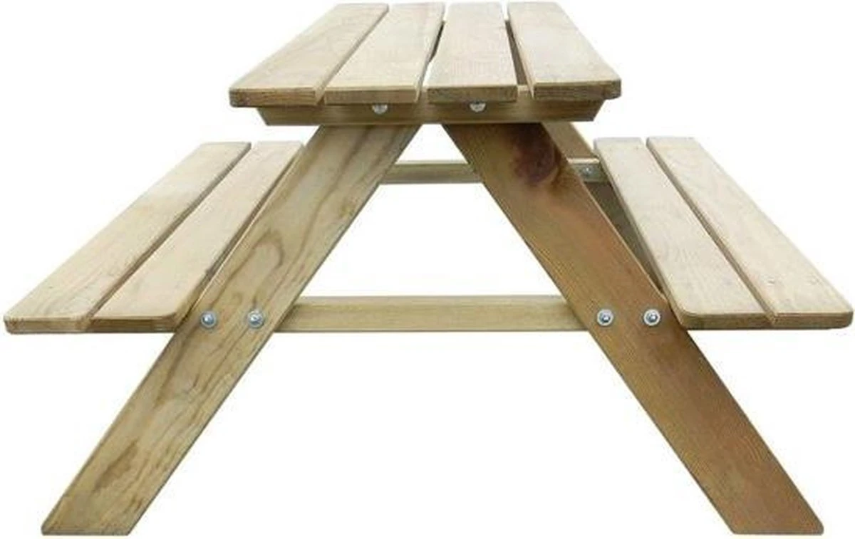 MaxxGarden Kinder Picknicktafel - 90x79x50cm - Hout 9 MaxxGarden Kinder Picknicktafel - 90x79x50cm - Hout - Afbeelding 9