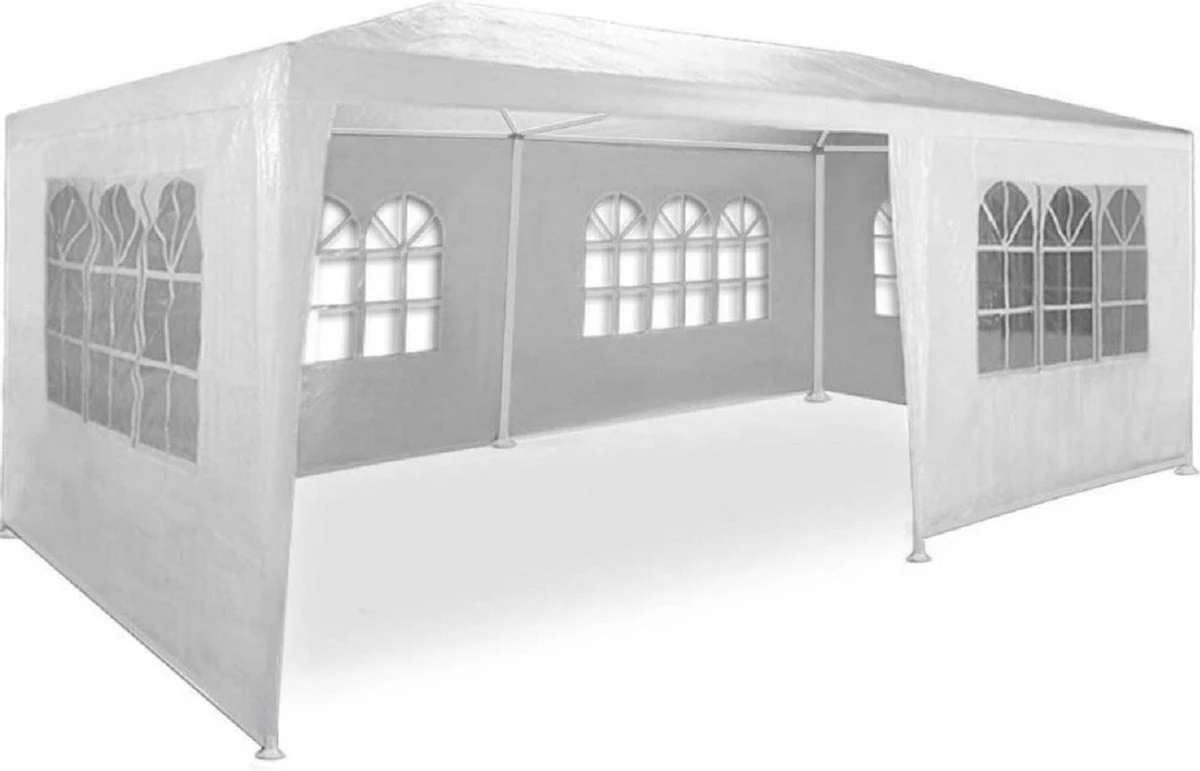 MaxxGarden Partytent - Paviljoen - 3x6m - Incl. Zijwanden - Waterdicht - Wit 1 MaxxGarden Partytent - Paviljoen - 3x6m - Incl. Zijwanden - Waterdicht - Wit