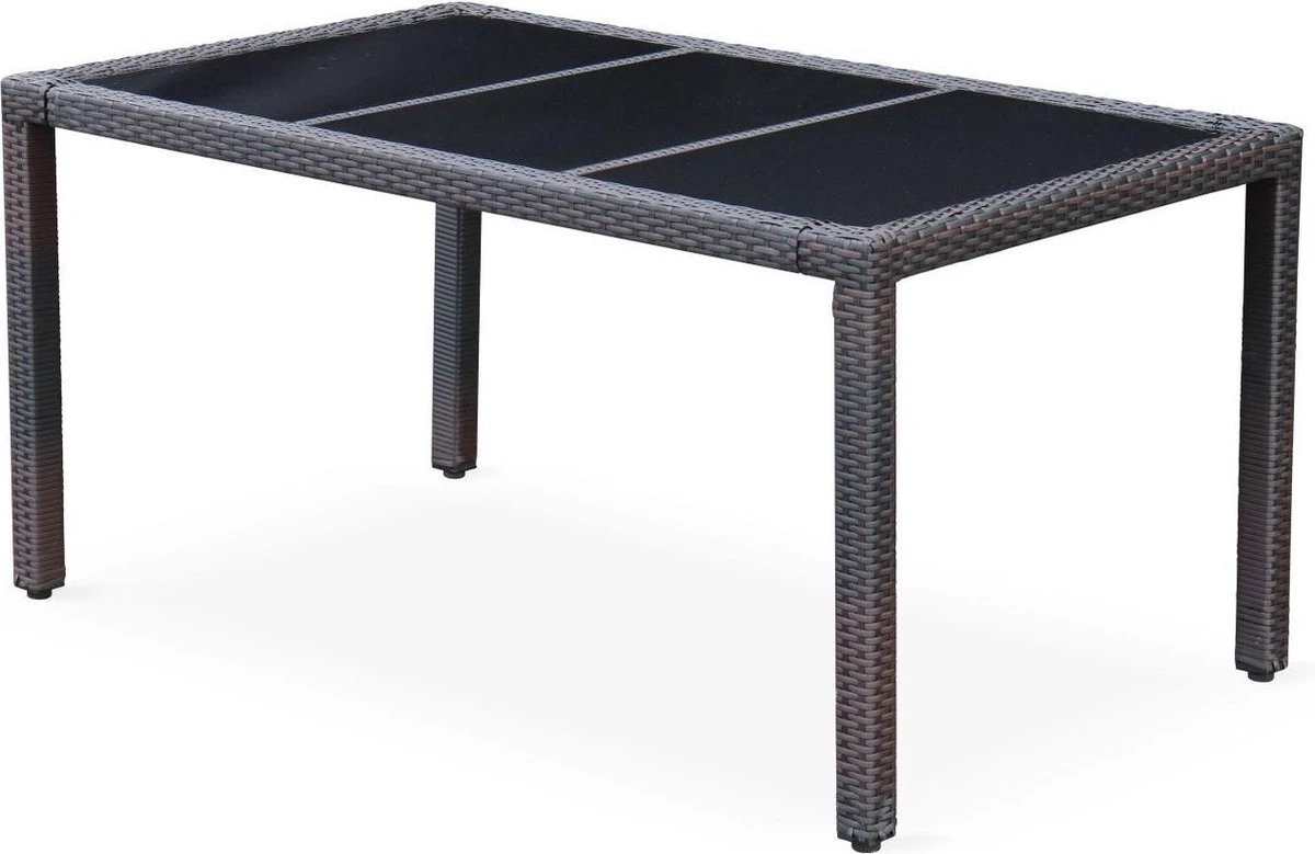 Alice's Garden Tuinset Tavola 6 - 150x90x74 - 6 Plaatsen - Wicker - Bruin/Ecru 2 Alice's Garden Tuinset Tavola 6 - 150x90x74 - 6 Plaatsen - Wicker - Bruin/Ecru - Afbeelding 2