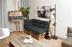 Beautissu Style – Palletkussen Set – 1x Zitkussen 120x80 Cm & 1x Rugkussen 120x40 Cm – Graphiet Grijs -Fijne Tuinmeubelwinkel 1200x793 7