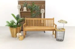 Teak Houten Tuinbank Bison - 150 Cm. -Fijne Tuinmeubelwinkel 1200x795 1