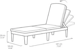 Allibert Jaipur Ligbed - 58x187,5x29 Cm - Grafiet -Fijne Tuinmeubelwinkel 1200x796 1