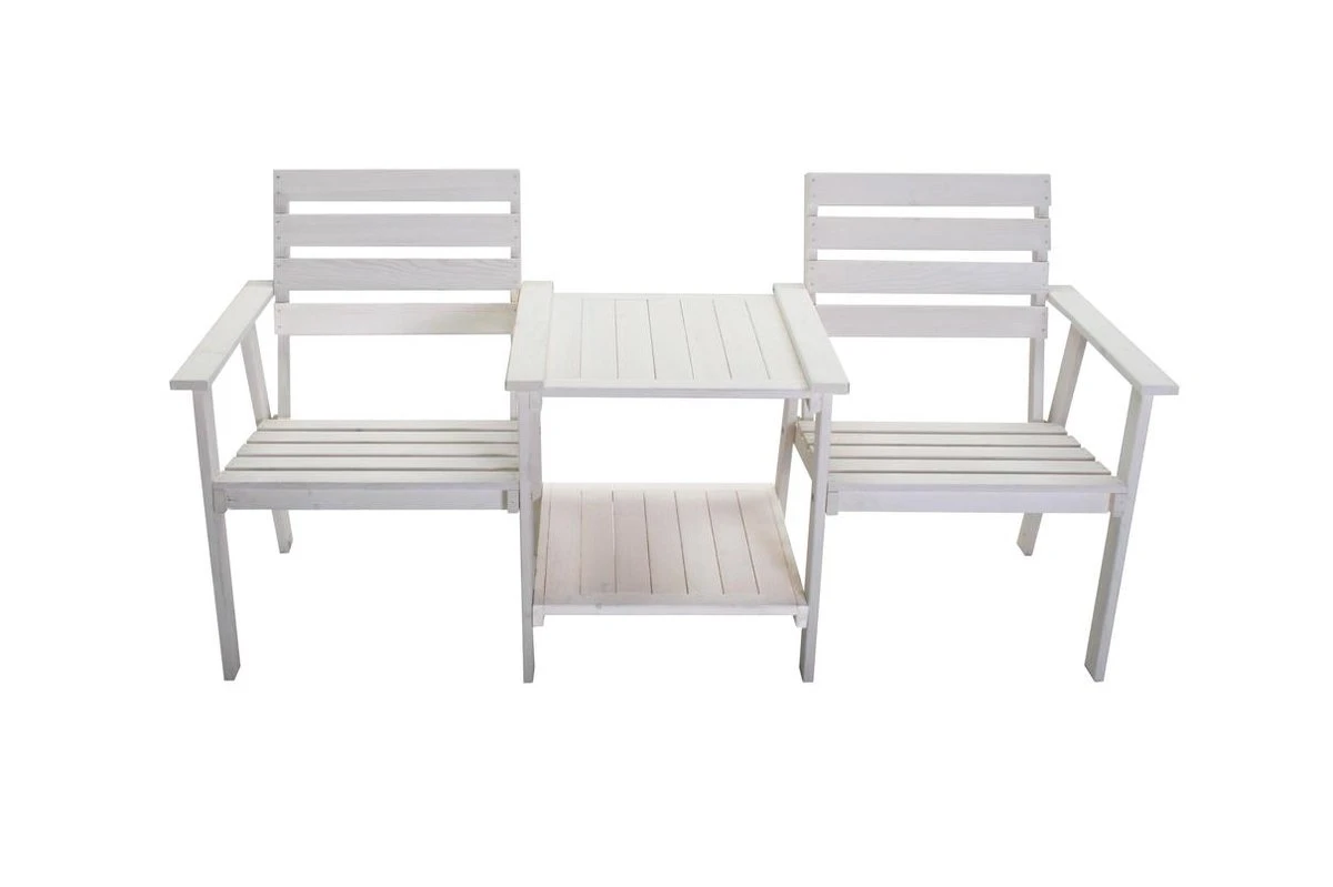 Tuinbank - Romeo Tete A Tete - Wit - 170cm 2 Tuinbank - Romeo Tete A Tete - Wit - 170cm - Afbeelding 2