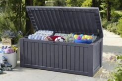 Keter Rockwood Opbergbox - 570L - 155x72,4x64,4cm - Grafiet -Fijne Tuinmeubelwinkel 1200x800 175