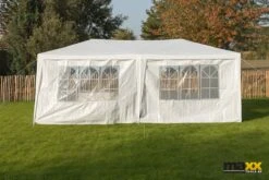 MaxxGarden Partytent - Paviljoen - 300 X 600 X 250 Cm - Met Zijwanden - Waterdicht Pro - 32mm Buizen – Wit -Fijne Tuinmeubelwinkel 1200x800 197
