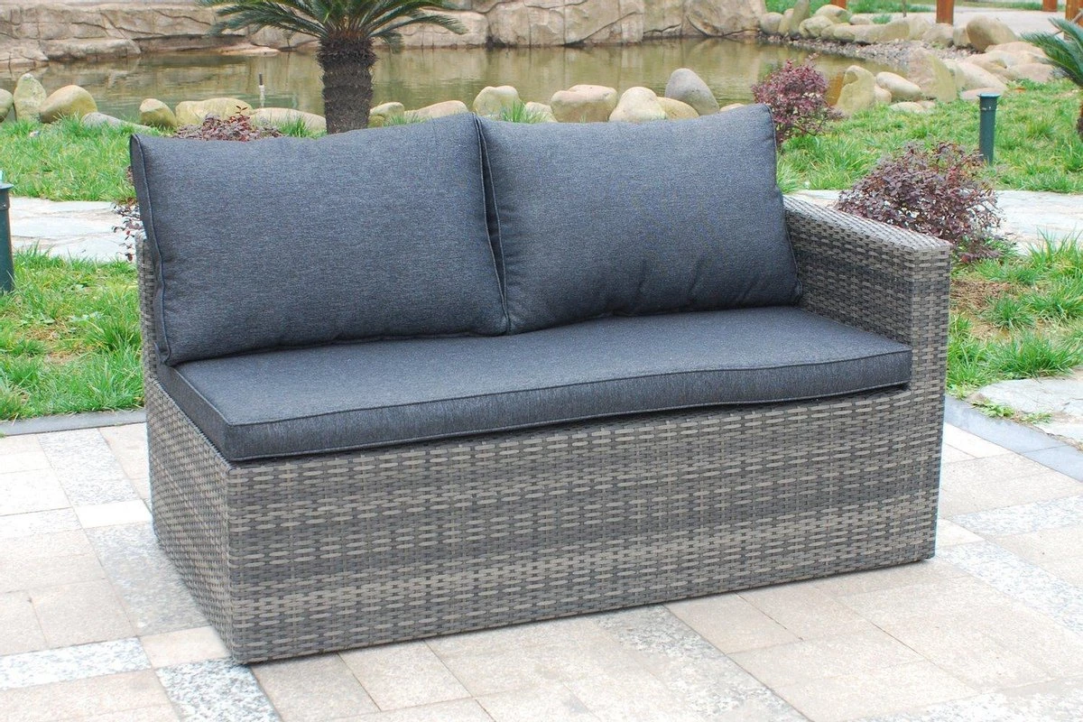 MaxxGarden Loungeset – Rattan Hoekset - 4 Persoons - Incl. Salontafel - Grijs 5 MaxxGarden Loungeset – Rattan Hoekset - 4 Persoons - Incl. Salontafel - Grijs - Afbeelding 5