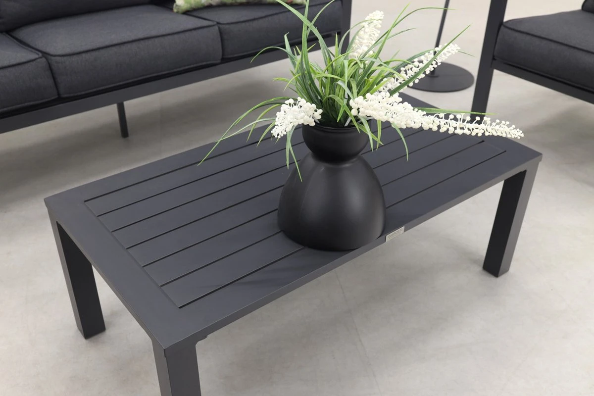 Garden Impressions Durban Loungeset - 4-delig - Zwart 2 Garden Impressions Durban Loungeset - 4-delig - Zwart - Afbeelding 2